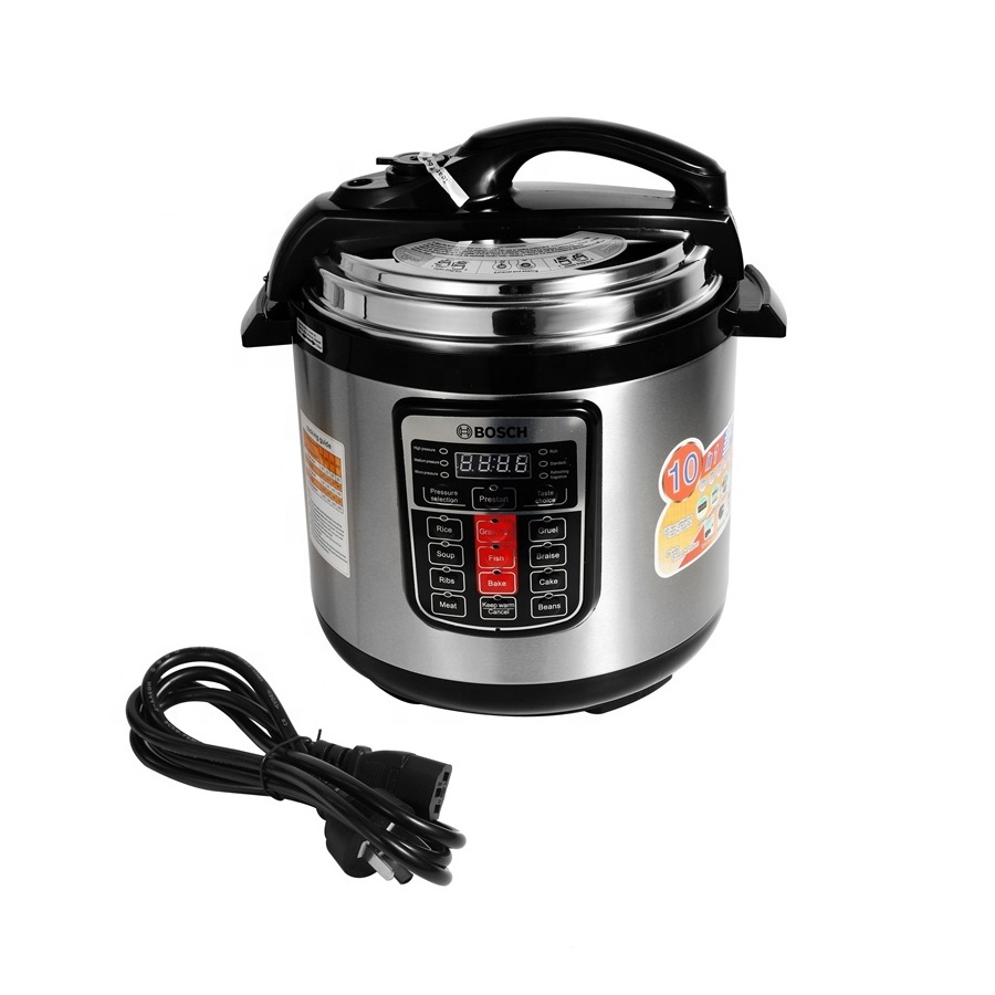 Electric All in One 12 programs Multi Cooker 6 Litre Pressure Cooker Slow Cooker