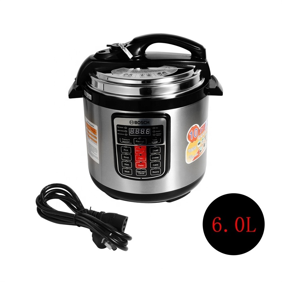 Electric All in One 12 programs Multi Cooker 6 Litre Pressure Cooker Slow Cooker