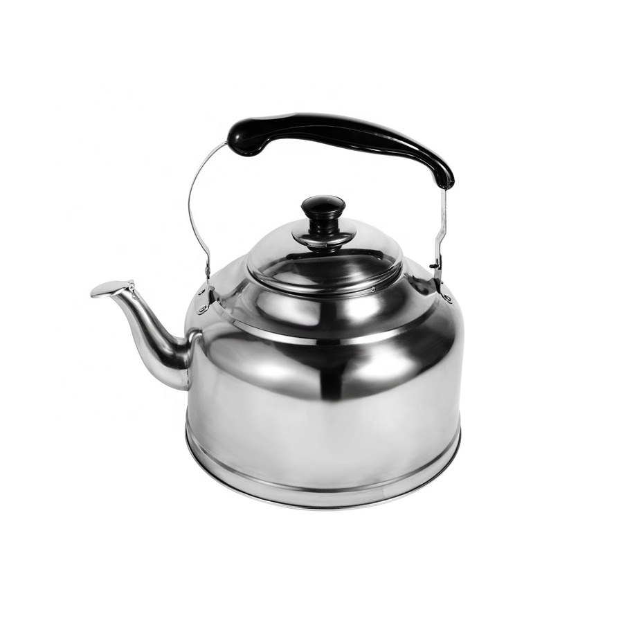 Wholesale Silver Stainless Steel Induction cooker and gas stove Large Capacity Turkish Tea Pot Kettle 10L