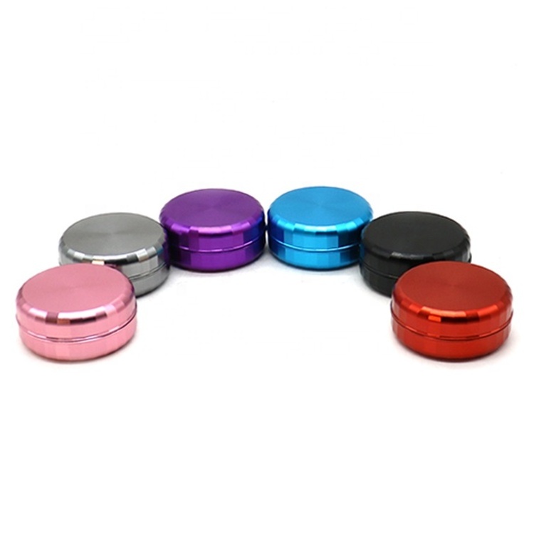 New Design 2.5 Inch Aluminium Large Magnetic Spice Herb Grinder Dry Herb Grinder With Storage Case Set  Smoking Accessories