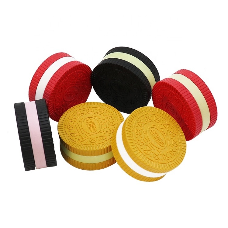 Creative Design 55mm 2 Layers Oreo Cookies Biodegradable Herb Grinder Degradable Plastic Tobacco Grinders Smoking Accessories