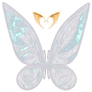 Fairy Big Wings Costume Set Sparkle Butterfly Fairy Angel Wings Party Favors Halloween Dress Up Cosplay for Women Girls