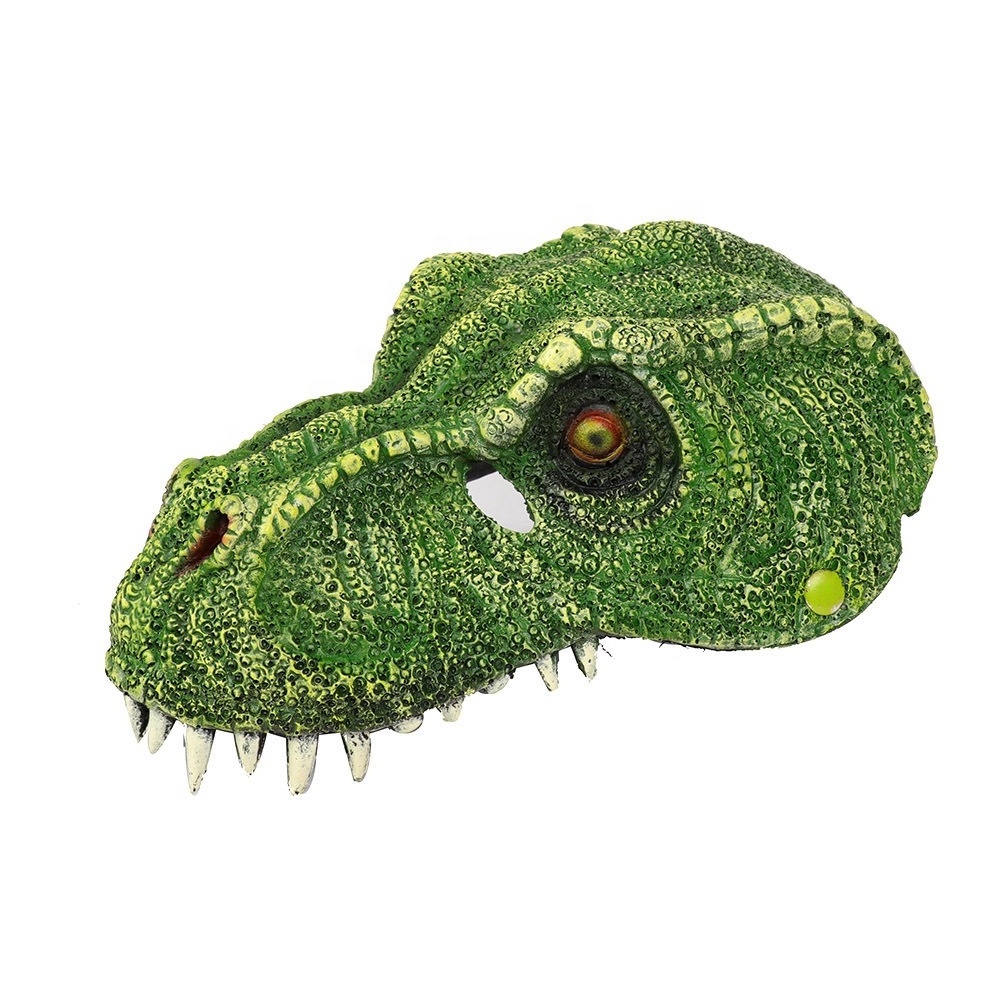 Toys Dominion Velociraptor Green Dinosaur Mask Movie-Inspired Role Play Toy With Realistic Design