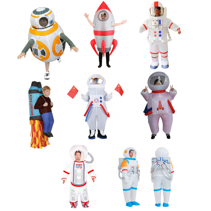 Inflatable Full Body Jet Pack Astronaut Costume For Kids Rocket Spaceship Halloween Costumes Adult