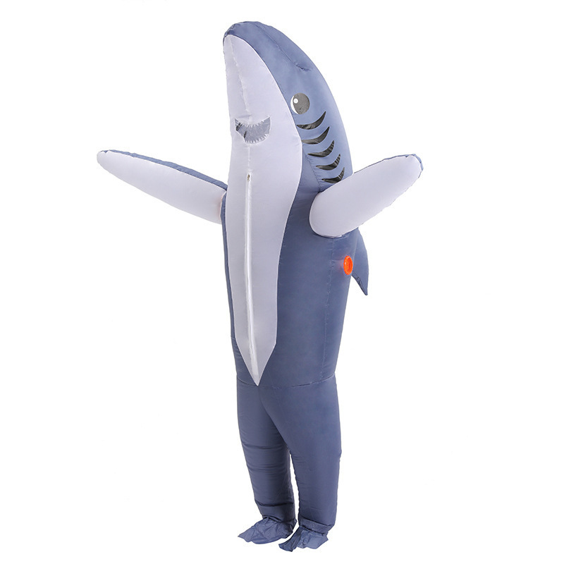 Inflatable Shark Costume for Adult(Kids) Funny Fantasy  Halloween Blow Up Cosplay Costumes