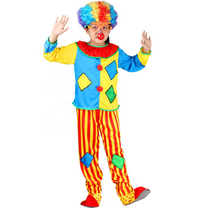 Clown Costume Set for Kids Boys and Girls Circus Costume For Masquerade Party Halloween Carnival