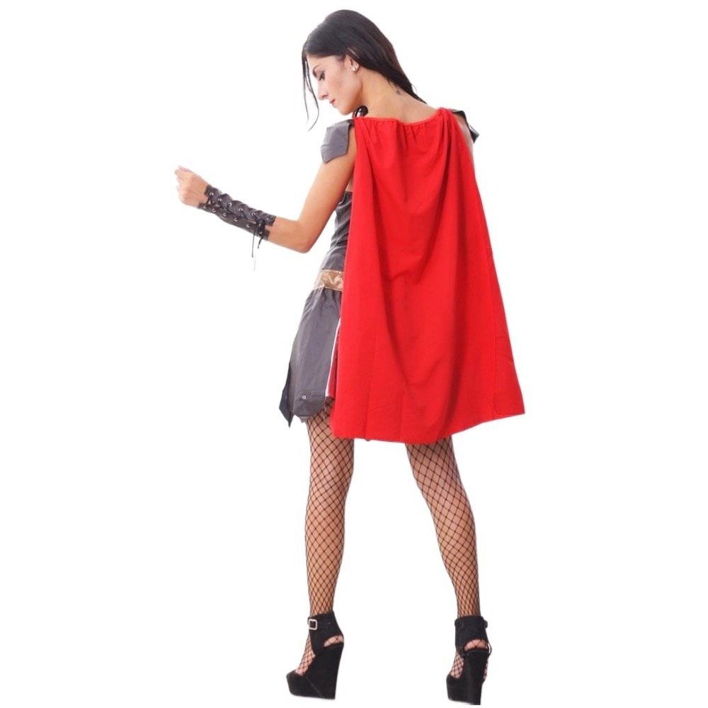 Sexy Roman Gladiator Women Costume Halloween Warrior Lady Adult Fancy Dress