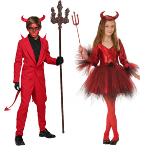 Red Suit Devil Costume for Kids Boy's Girls Devil Costume