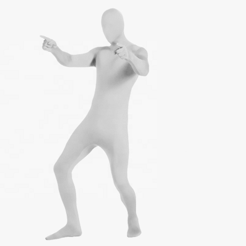 Full Bodysuit Unisex Spandex Stretch Adult Costume Zentai Disappearing Man Body Suit Jumpsuit