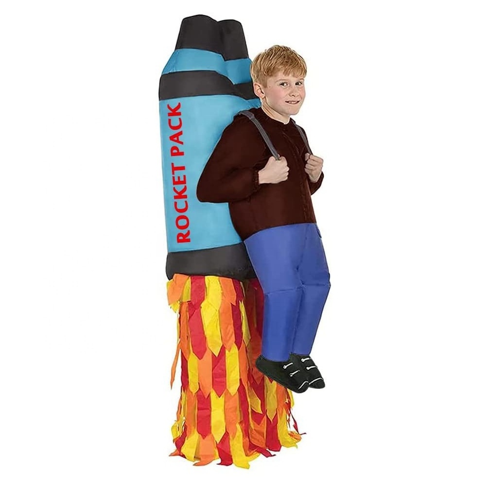 Inflatable Full Body Jet Pack Astronaut Costume For Kids Rocket Spaceship Halloween Costumes Adult