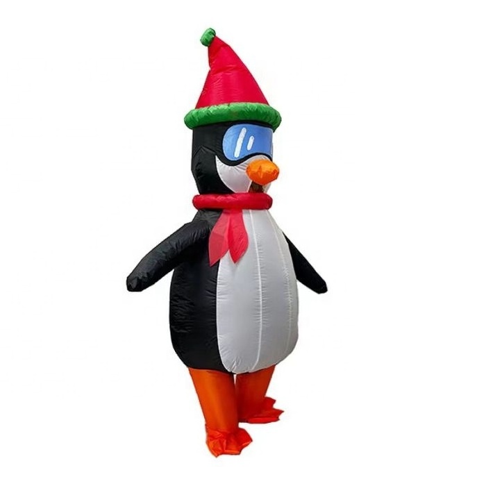 Inflatable Costume Penguin Air Blow-up Deluxe Inflatable Halloween Mascot Costume For Adult