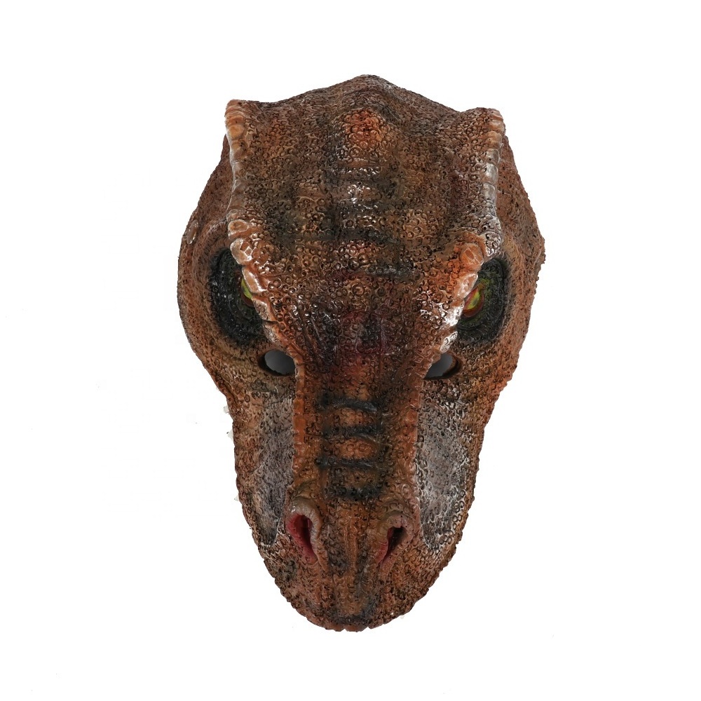 Toys Dominion Velociraptor Green Dinosaur Mask Movie-Inspired Role Play Toy With Realistic Design