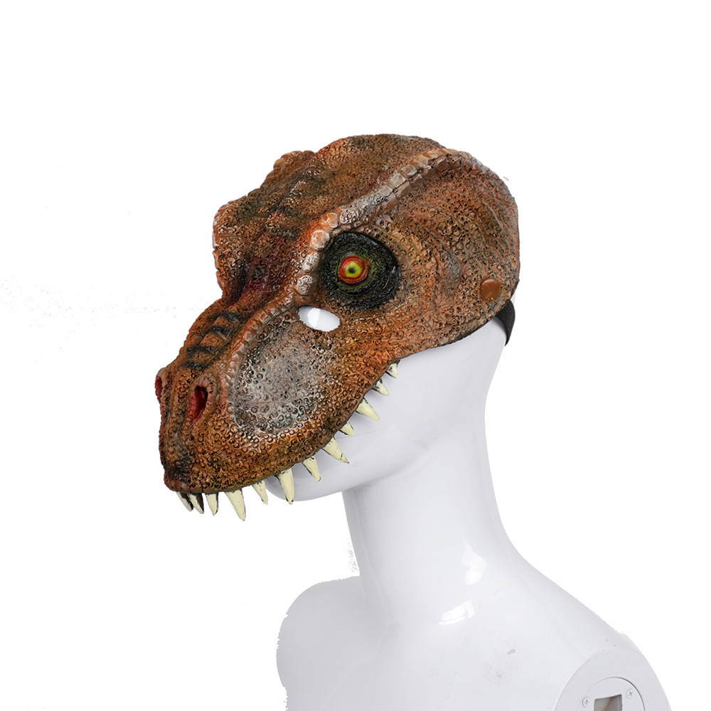 Toys Dominion Velociraptor Green Dinosaur Mask Movie-Inspired Role Play Toy With Realistic Design