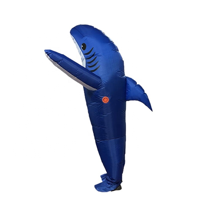 Inflatable Shark Costume for Adult(Kids) Funny Fantasy  Halloween Blow Up Cosplay Costumes