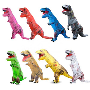 Adult Men Women Inflatable Blow Up  T-rex Dinosaur Costumes  For Halloween Party