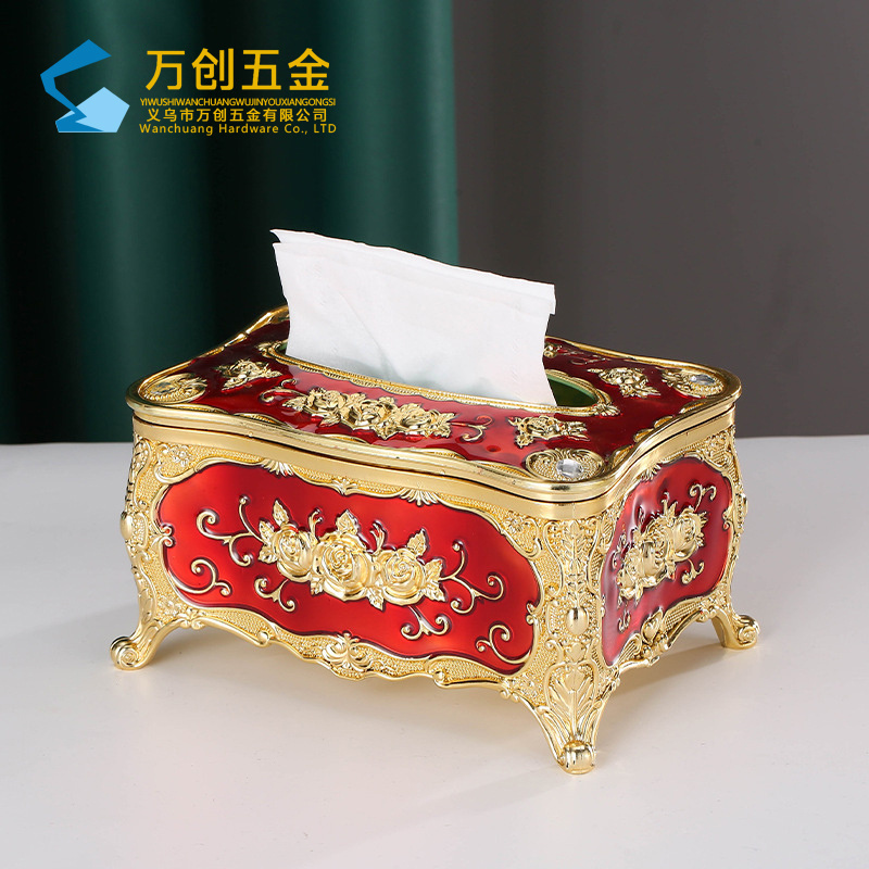 European various colors creative acrylic desktop household small napkin  paper plastic drawer  luxury plastic tissue box