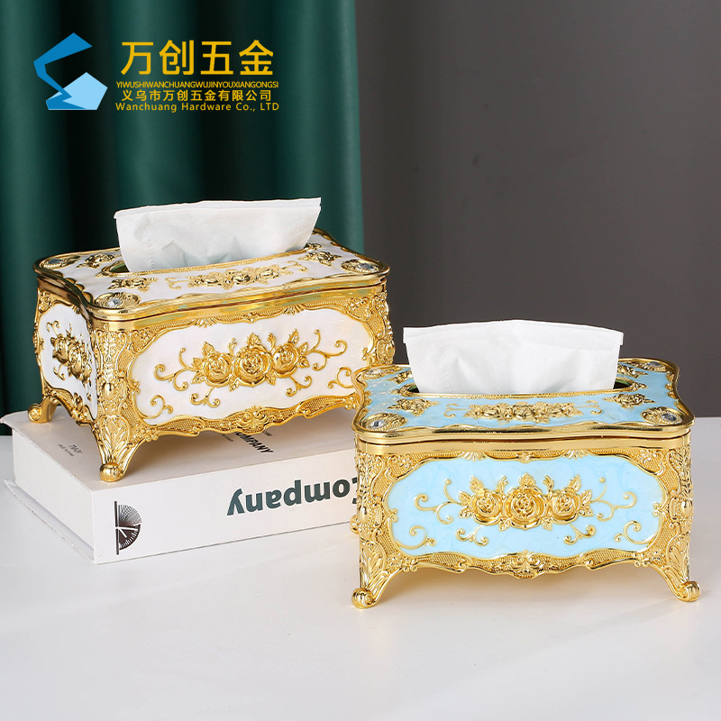 European various colors creative acrylic desktop household small napkin  paper plastic drawer  luxury plastic tissue box