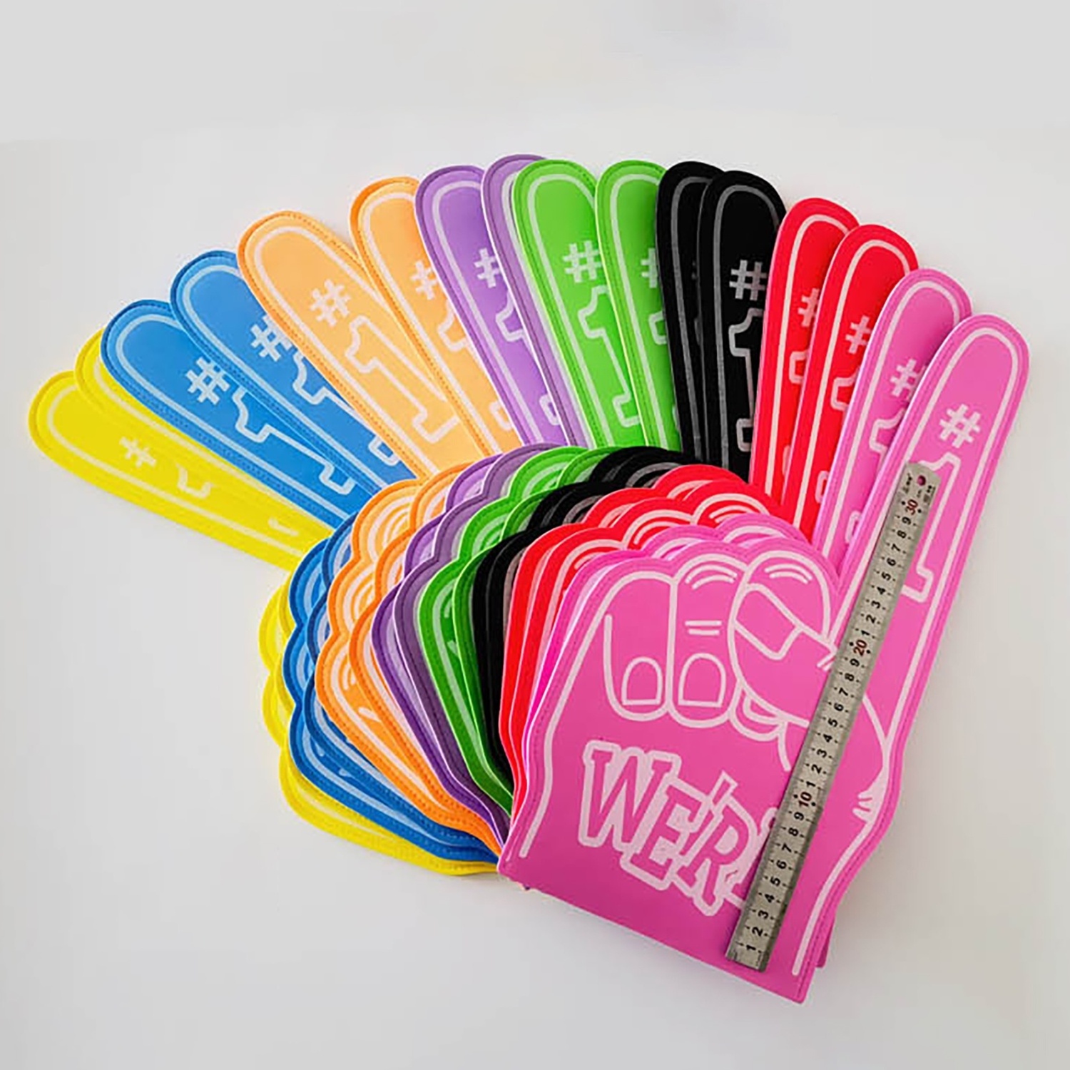 Big Number 1 Universal Hand Sports Events Games School Business Cheerleading Fan EVA Foam Fingers