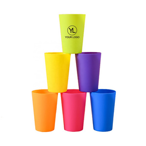 Customized Printed Unbreakable Cheap Reusable Party Wedding Event Beer Small Plastic 8oz Stadium Cup