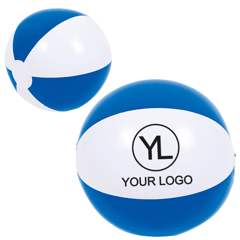 Custom Advertising Summer Outdoor Cheap PVC Beachball Toy 6 Panels Two Toned Inflatable Beach Balls