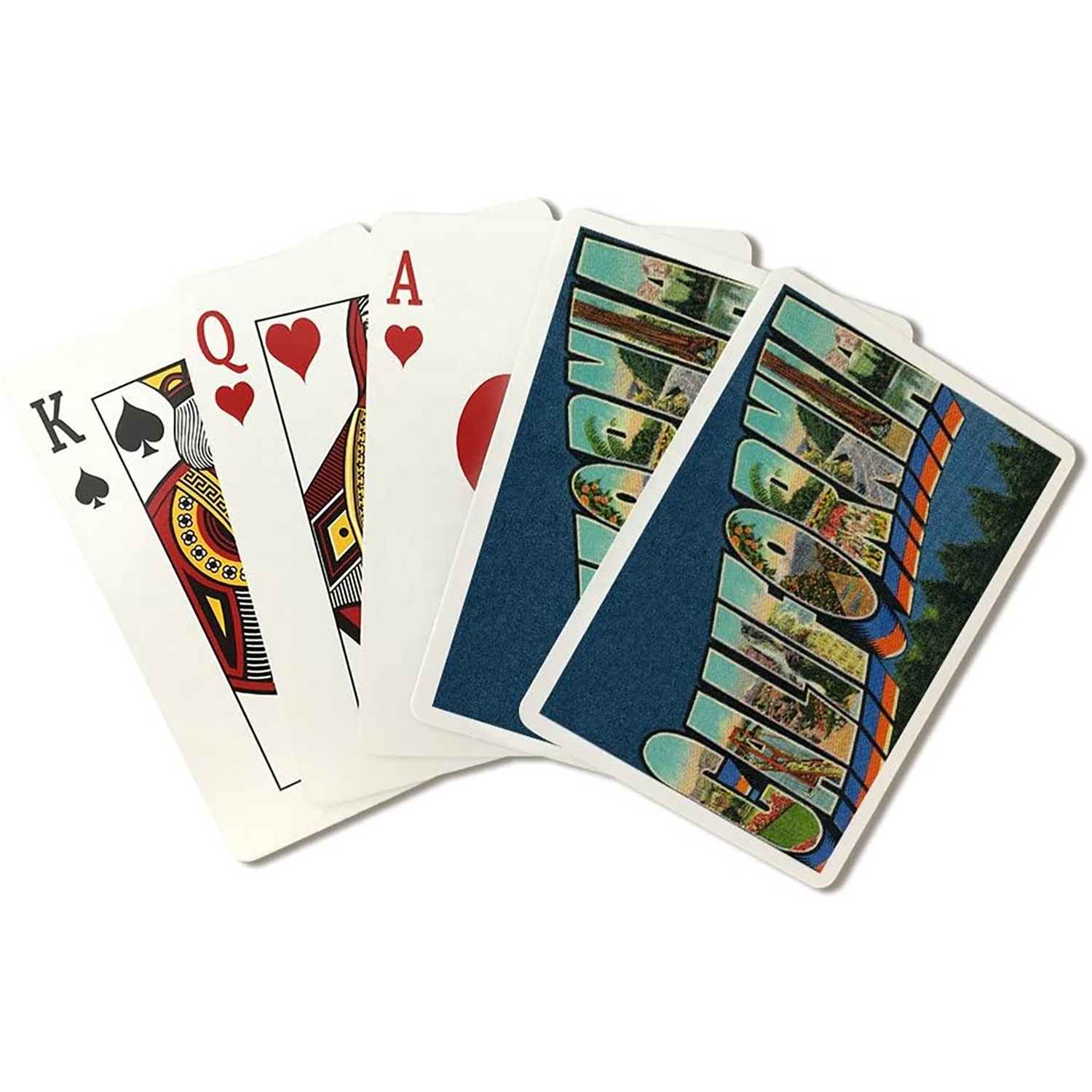 Personalized Advertising Casino Style Joker Poker Full Color Standard Playing Solitaire Cards Game