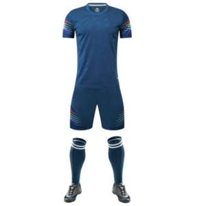 Dark Blue Jerseys for Training Custom Sublimated Soccer Uniform for Man