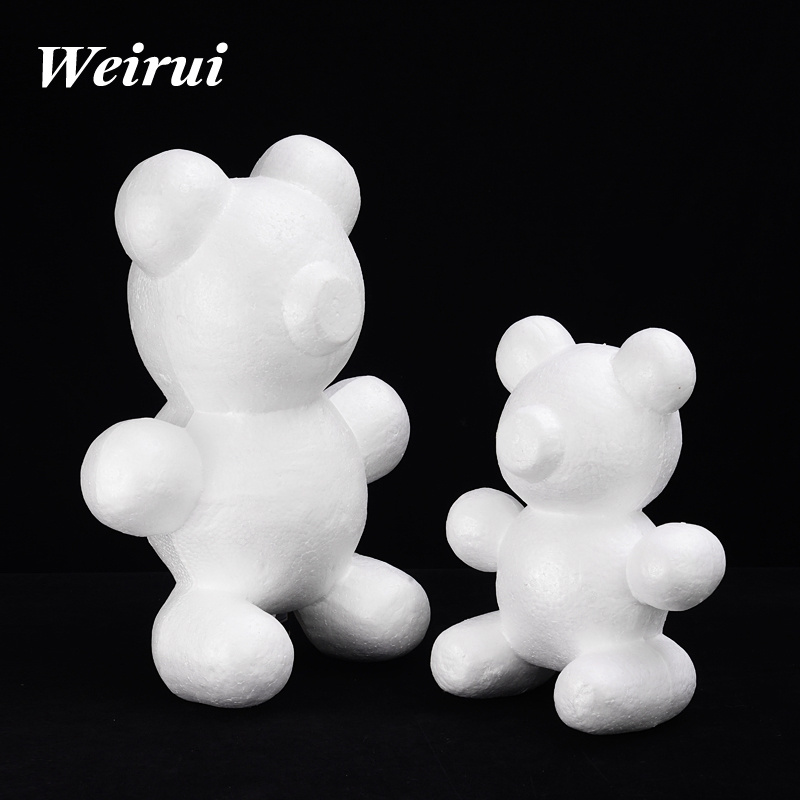 Styrofoam Hug Bear Rose Teddy Bear Flower Bear DIY Handmade Materials Valentine's day Thanksgiving  Wedding Gifts 30-45cm