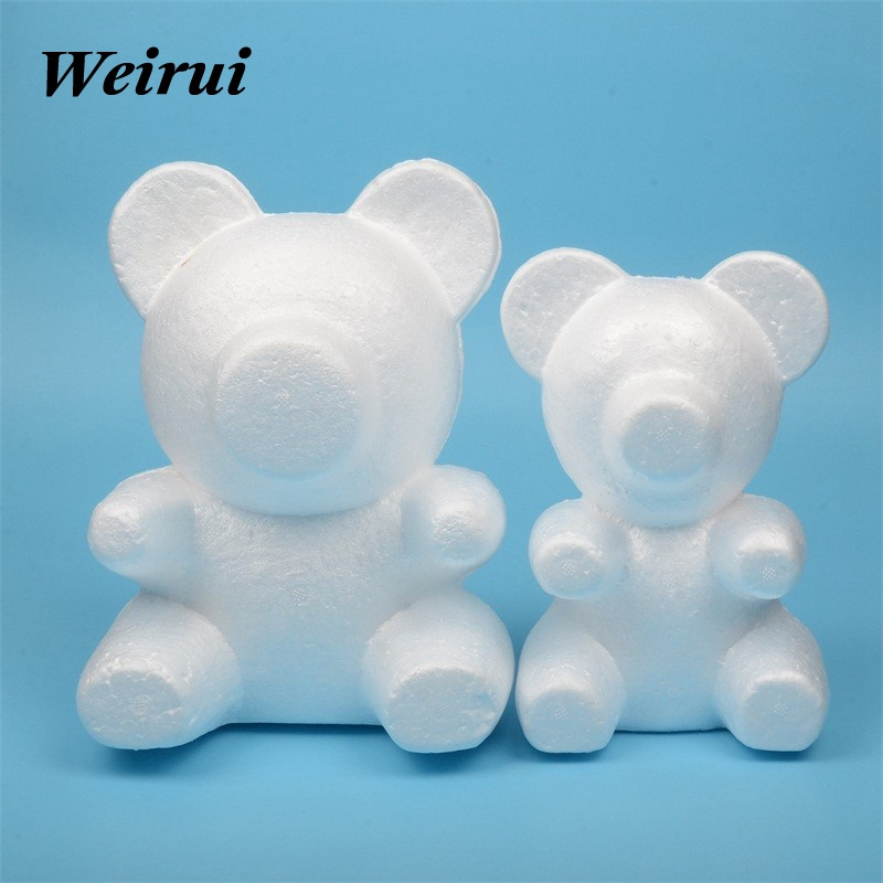 Styrofoam Bear Rose Teddy Bear Animal Model can Draw Children DIY Manual Materials Thanksgiving Valentine's Gift