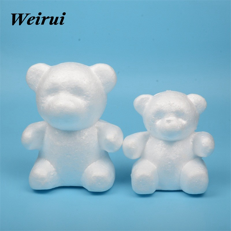 Styrofoam Bear Rose Teddy Bear Animal Model can Draw Children DIY Manual Materials Thanksgiving Valentine's Gift