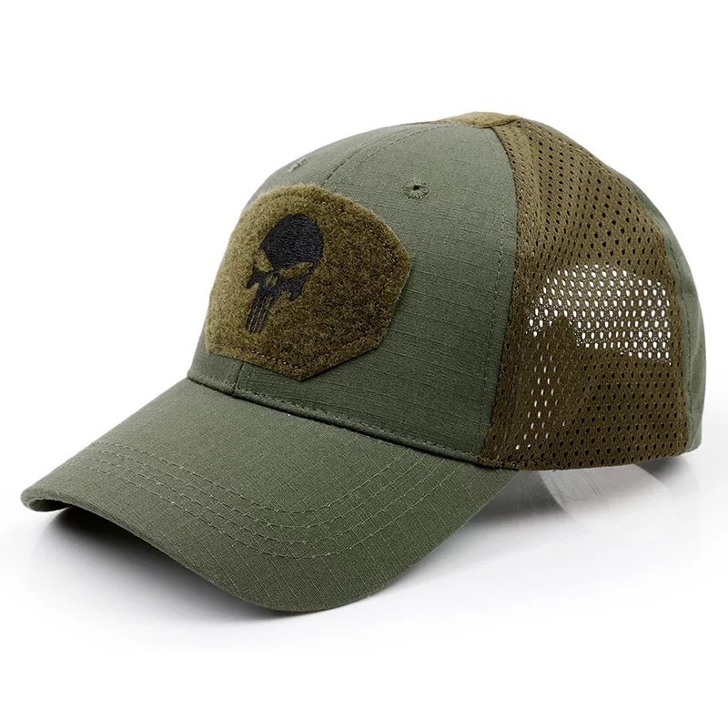 Camouflage Baseball Cap Tactical Outdoor Camping Sun Hat Embroidered Mesh Cap