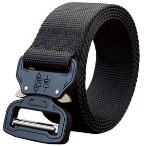 Classic Hot Custom fabric belt Mens Nylon Tactical Belt with quick release buckle