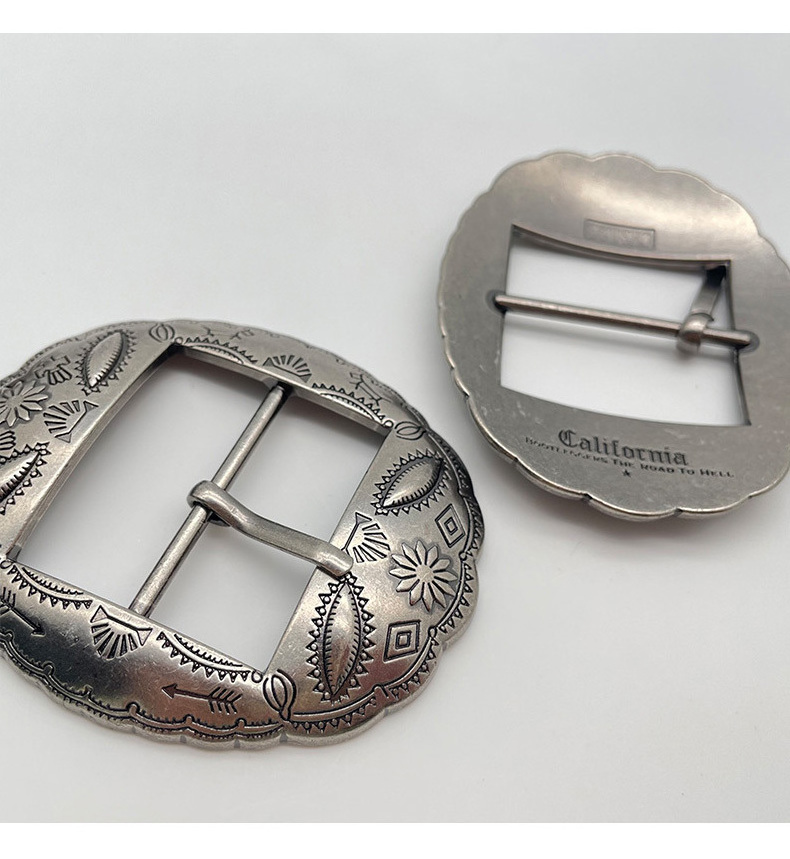 2023 New Zinc Alloy Waist Accessories Belt Buckle Wholesale 4cm Vintage Belt Buckle Pin Buckle