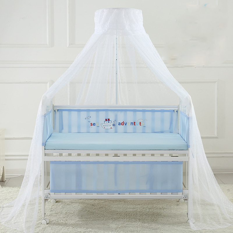 OEM Baby Infant Bedding Mesh Crib Netting Summer Portable Baby Mosquito Insect Cradle Net Folding Baby Bed Crib Mosquito Net