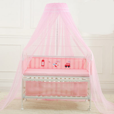 OEM Baby Infant Bedding Mesh Crib Netting Summer Portable Baby Mosquito Insect Cradle Net Folding Baby Bed Crib Mosquito Net