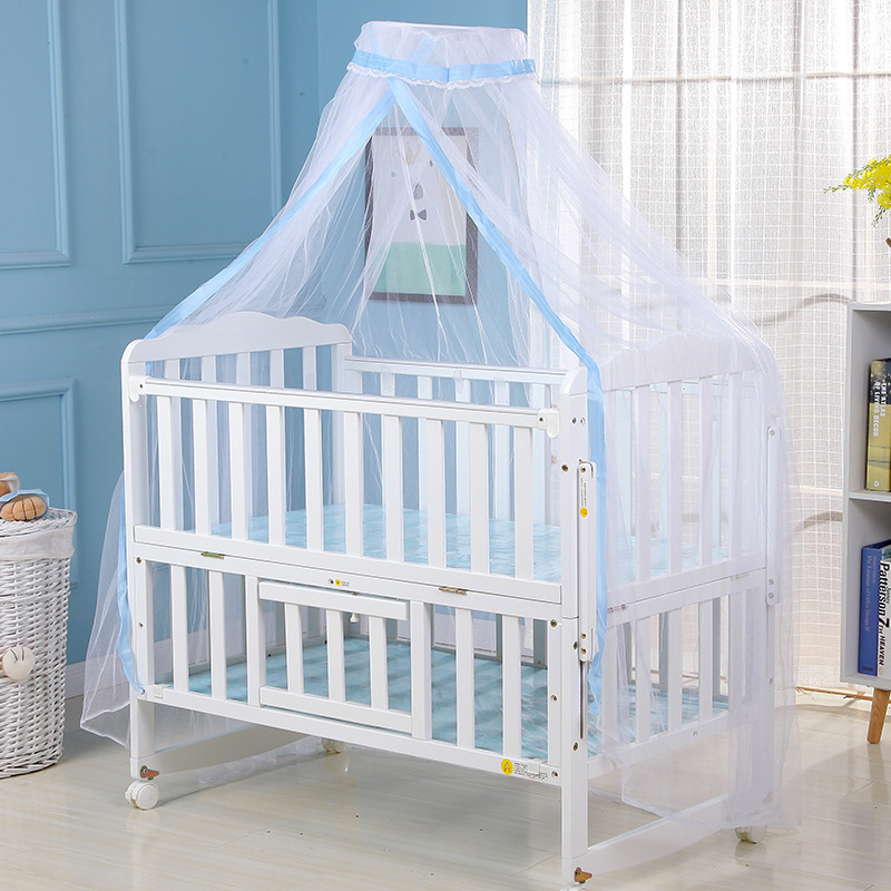 foldable portable baby canopy round mosquito net boys girls princess bed crib netting for kids room decoration