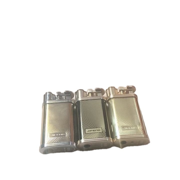 Manufacturer Customized Logo Brass Material Gold Black Grey Lighter