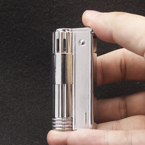 Wholesale windproof Vintage Genuine Metal alloy vintage kerosene lighter Men Cigarette Oil Lighter