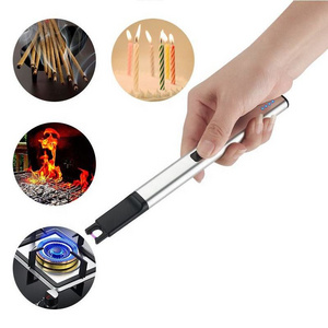 Electric Arc Lighter USB Rechargeable with Safety Systems  Power Indicator Flameless Windproof Plasma Lighters for Candle