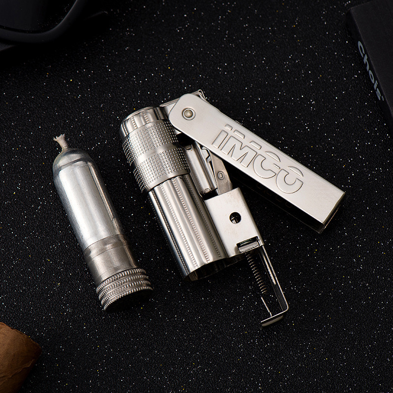 wholesale mini compact kerosene lighter grinding wheel windproof oil metal lighter for cigarette