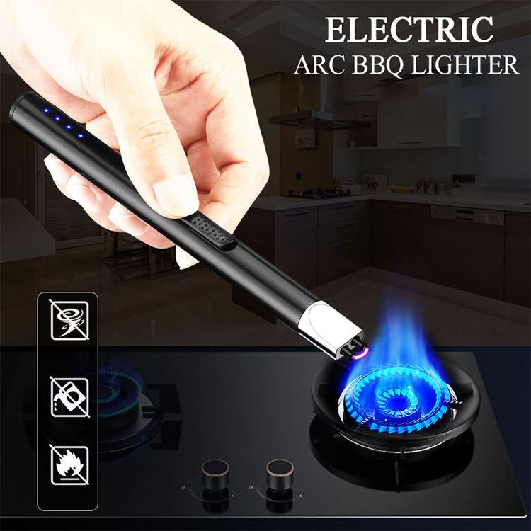 New Design Electronic Arc Long Neck 360 Rotate Kitchen Bbq Candle Electric Usb Lighter Plasma Arc Lighter Usb Rechargeable