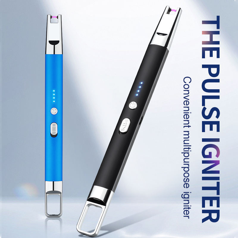 New Arrival Eco-friendly Led Multicolor Long Stick USB Electric Charging Lighter No Flame Grill Fireplace Candle Lighter