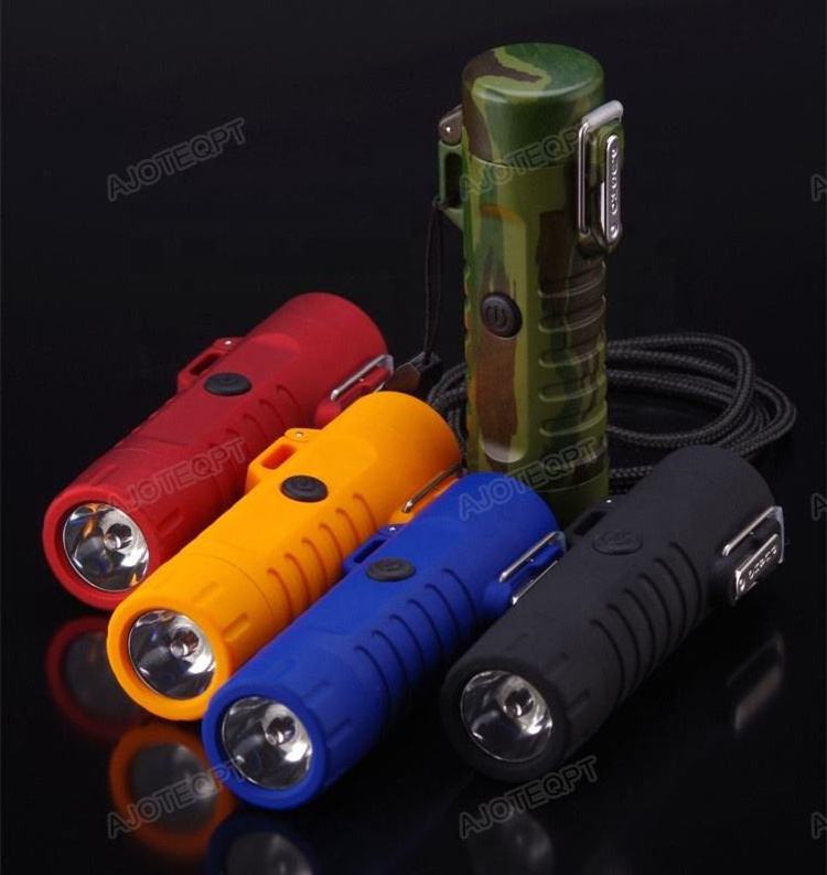 Usb Charging Waterproof Plasma Lighter Double Arc Lighter Windproof Electronic Lighter For Outdoor Camping