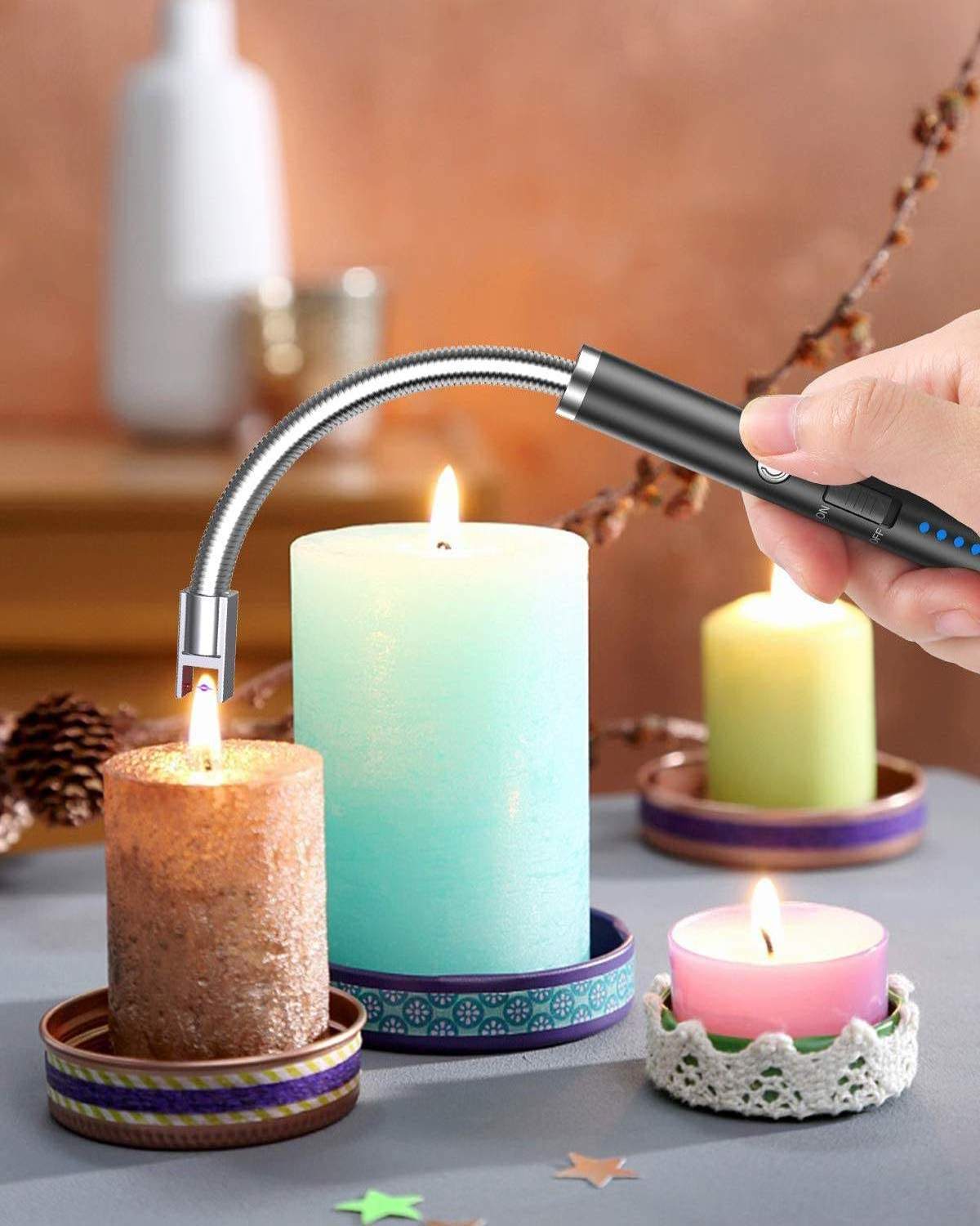 Wholesale Bbq Kitchen Lighter Plasma Usb Rechargeable Candle Lighter Flameless Cigarette Slim Electric Lighter For Candle