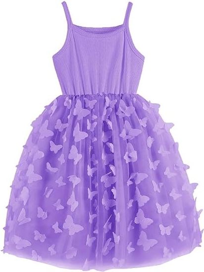 Baby Girls Tutu Dress Sleeveless Infant Tulle Princess Party Dress Toddler girl Butterfly Solid Strappy dress