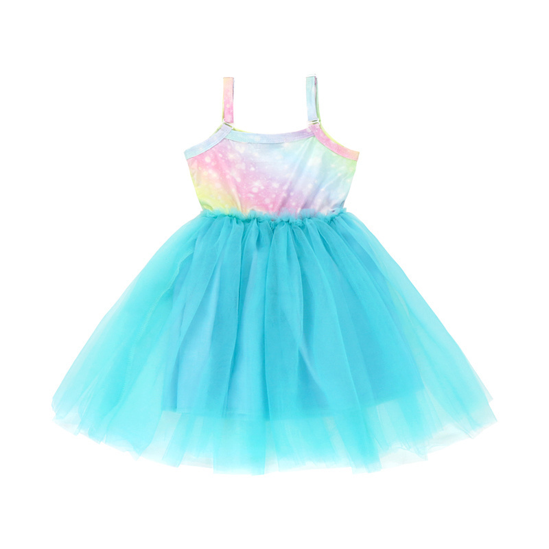 Baby Girls Tutu Dress Toddler Infant Sleeveless Basic Solid Tulle Sling Princess Sundress Dance Outfit for Little Girl