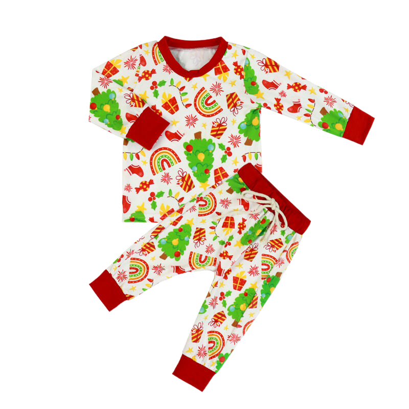 Wholesale long-sleeved T-shirt + trousers set baby clothing children's baby girl clothing set