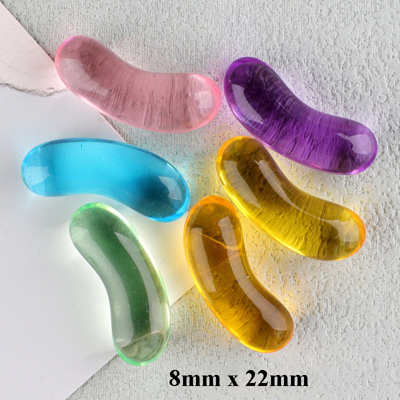 custom made bulk stock colored 3d miniature jelly drops candy resin slime charm