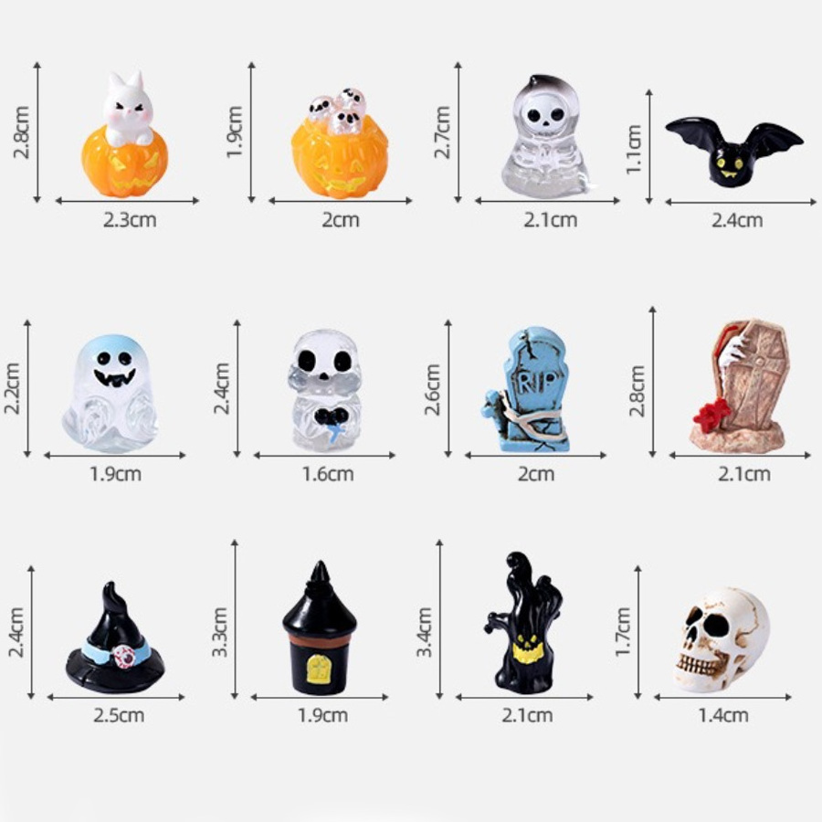 lovely rip skull hat bat design 3d artificial halloween resin craft home gift decoration