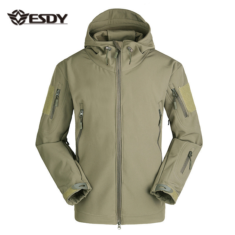 Esdy Outdoor Camping Softshell Jacket Clothing Tactical Fleece Winter Hunting Jacket