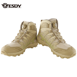 ESDY Men Outdoor Tactical Boots Waterproof Hiking Combat Boots